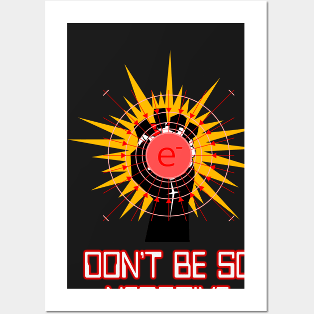 Don't Be So Negative by Basement Mastermind Wall Art by BasementMaster